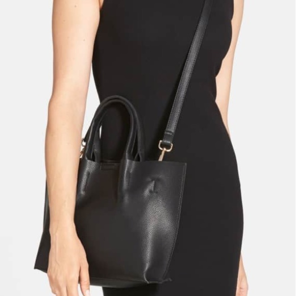 Street Level Faux Leather Crossbody Purse Wristlet